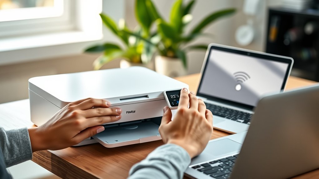 setting up a wireless printer