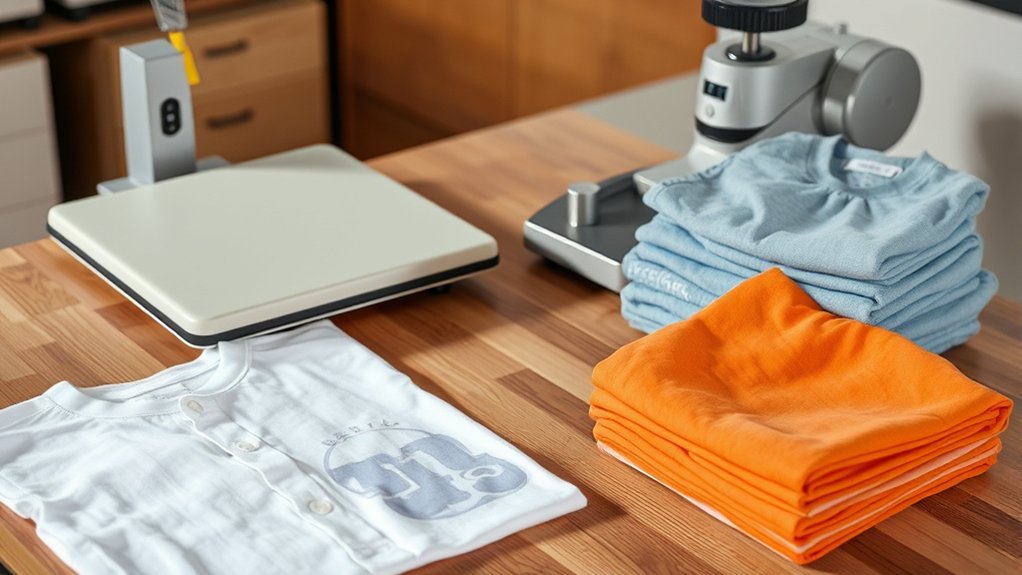shirt preparation for heat pressing