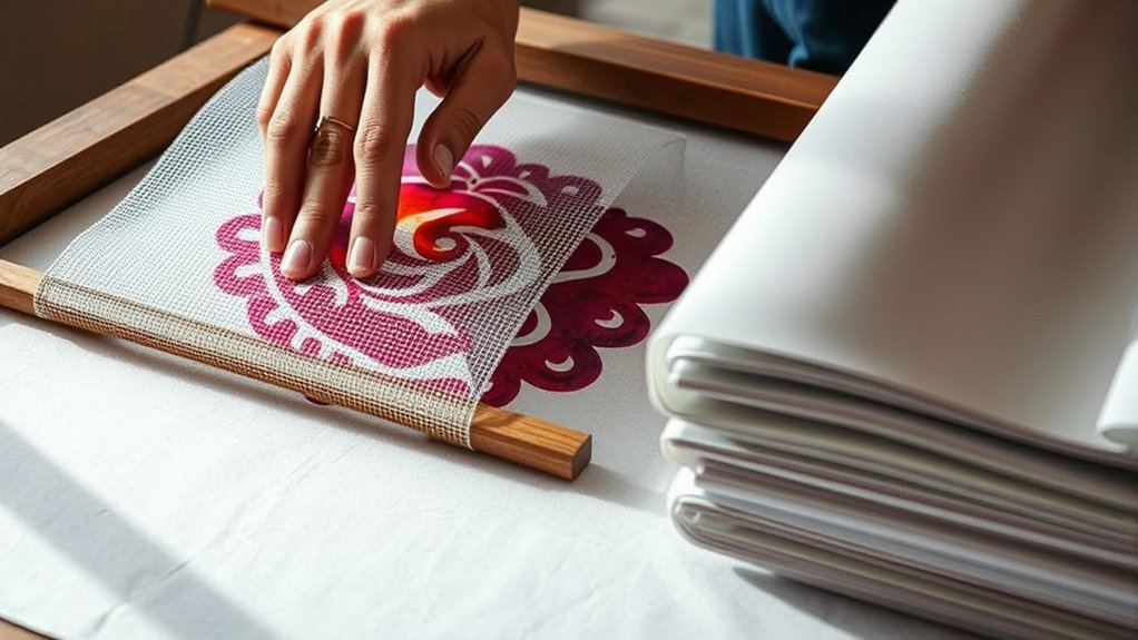 silk screen printing technique