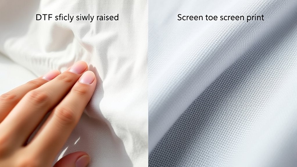 sleek dtf versus textured screen