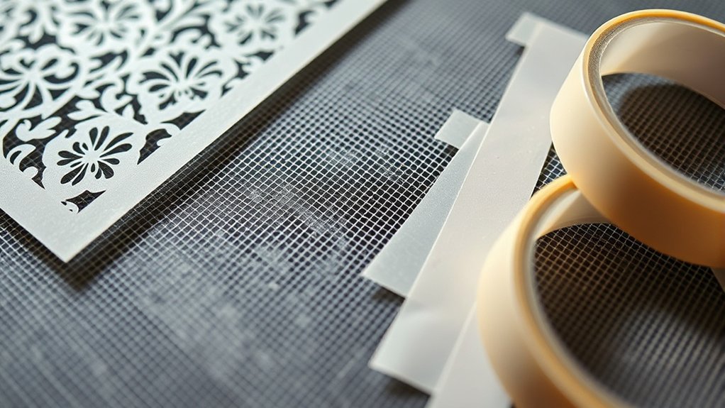 tape and stencils techniques