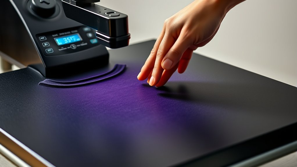 using htvront heat press