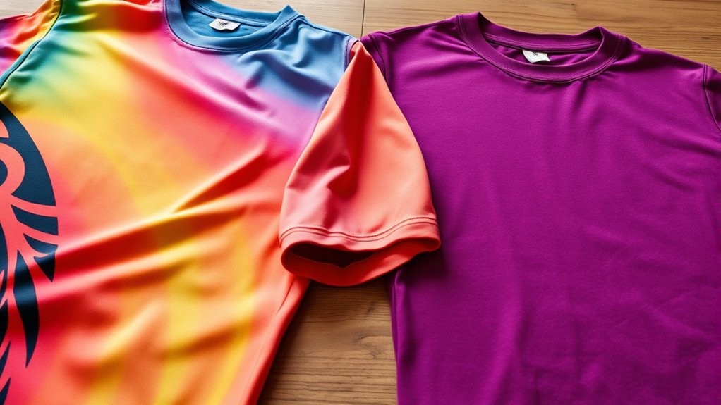 vibrant sublimation vs bold screen printing