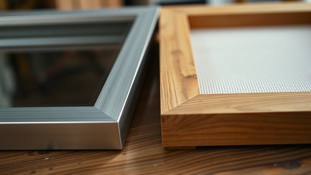 wood frames versatile yet maintenance heavy