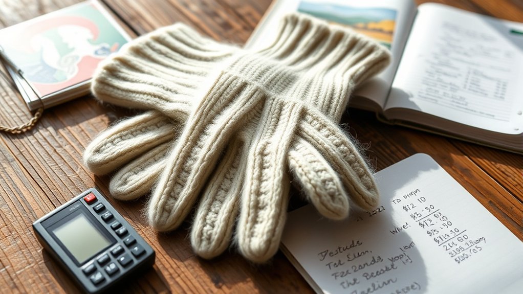 wool glove screenprinting pricing