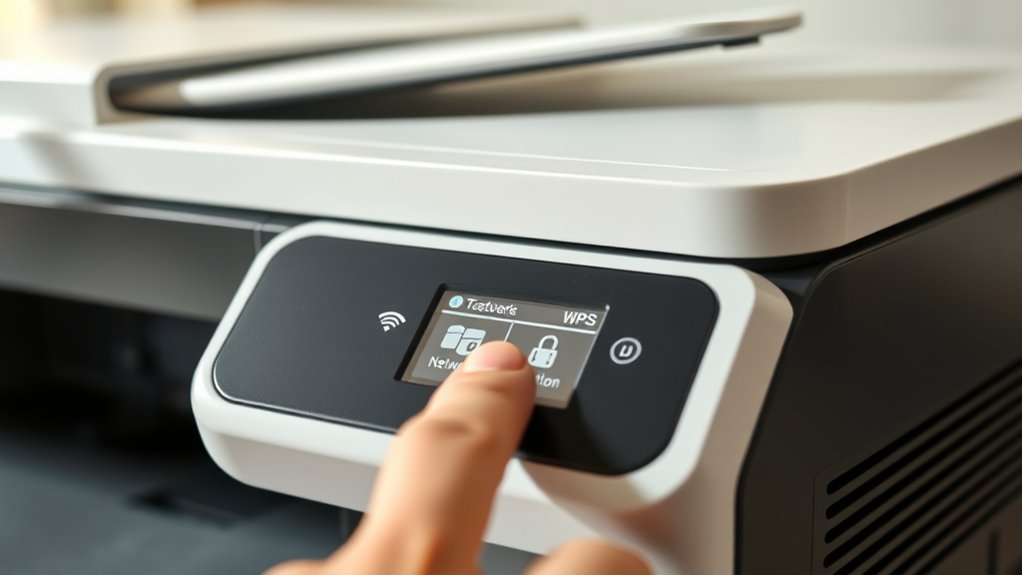 wps pin location hp printer